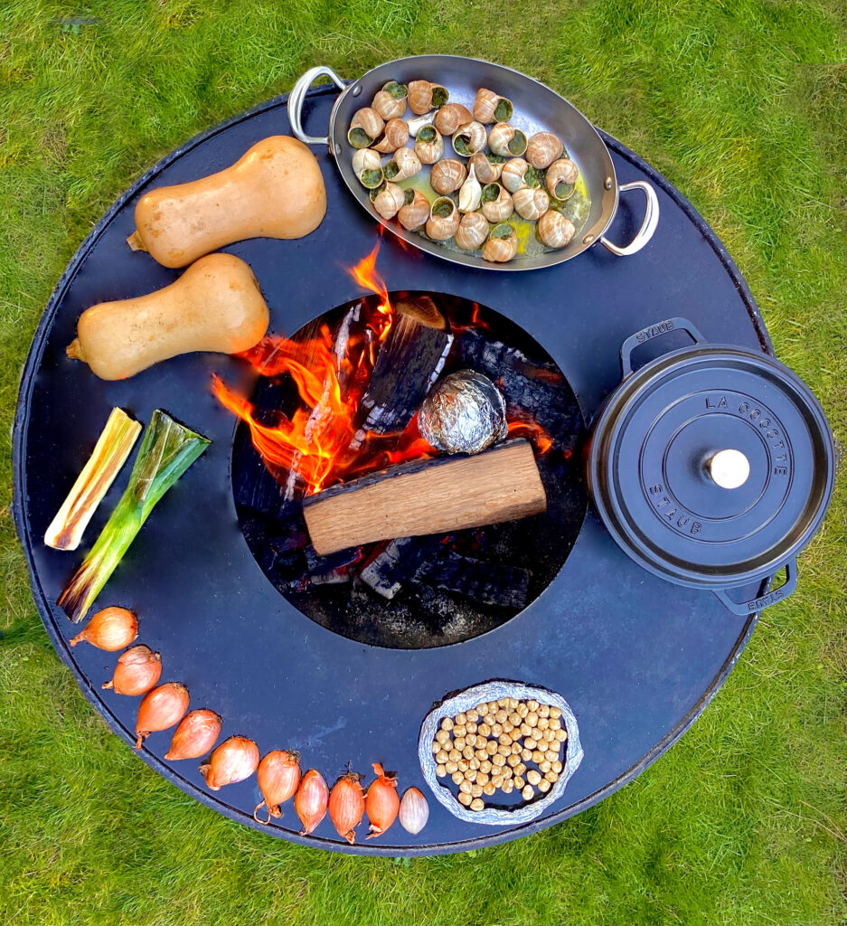 Brasero braseros OYAT cuisson au feu de bois ambiance